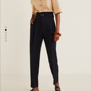 Black straight Mango pants. Size: US 10